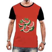 Camiseta Camisa Tshirt Coleção de Frutas Melancias Melão 6