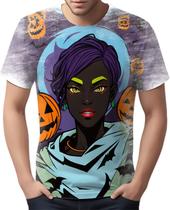 Camiseta Camisa Tshirt Halloween Bruxa Afro Terror Negra 4