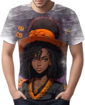 Camiseta Camisa Tshirt Halloween Bruxa Afro Terror Negra 6