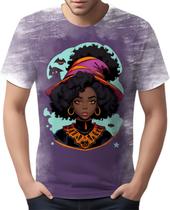 Camiseta Camisa Tshirt Halloween Bruxa Afro Terror Negra 7