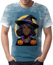 Camiseta Camisa Tshirt Halloween Bruxa Afro Terror Negra 8