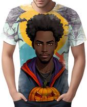 Camiseta Camisa Tshirt Halloween Bruxo Afro Mago Negro 1 Camiseta Camisa Tshirt Halloween Bruxo Afro Mago Negro 1