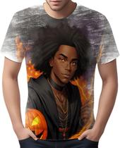 Camiseta Camisa Tshirt Halloween Bruxo Afro Mago Negro 2