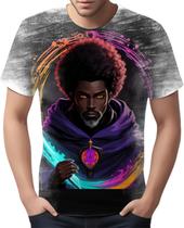 Camiseta Camisa Tshirt Halloween Bruxo Afro Mago Negro 6 Camiseta Camisa Tshirt Halloween Bruxo Afro Mago Negro 6