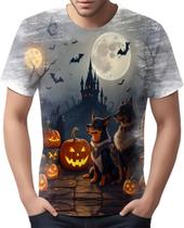 Camiseta Camisa Tshirt Halloween Cachorros Fofos Fantasia 3