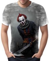 Camiseta Camisa Tshirt Halloween Palhaço Assustador Terror 2