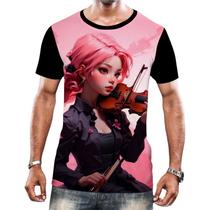 Camiseta Camisa Tshirt Instrumento Corda Violinos Melodia 1 Camiseta Camisa Tshirt Instrumento Corda Violinos Melodia 1