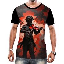 Camiseta Camisa Tshirt Instrumento Corda Violinos Melodia 3