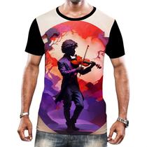 Camiseta Camisa Tshirt Instrumento Corda Violinos Melodia 5