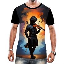 Camiseta Camisa Tshirt Instrumento Corda Violinos Melodia 9