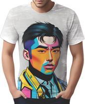 Camiseta Camisa Tshirt K-pop Moda Coreana Pop Art Ásia 3 Camiseta Camisa Tshirt K-pop Moda Coreana Pop Art Ásia 3