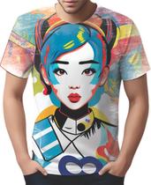 Camiseta Camisa Tshirt K-pop Moda Coreana Pop Art Ásia 7 Camiseta Camisa Tshirt K-pop Moda Coreana Pop Art Ásia 7