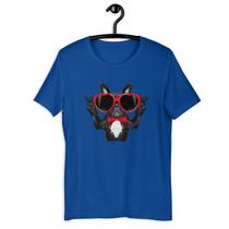 Camiseta Camisa Tshirt Masculina - Bulldog Love Glasses