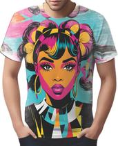 Camiseta Camisa Tshirt Mu.lher Negra Preta PopArt Cultura 5
