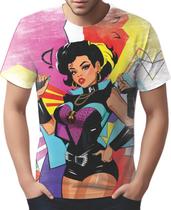 Camiseta Camisa Tshirt Mu.lher Negra Preta PopArt Cultura 6