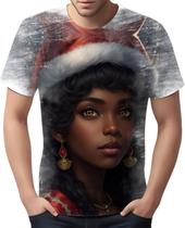Camiseta Camisa Tshirt Natal Festa Elfa Negra Preta Duende 1
