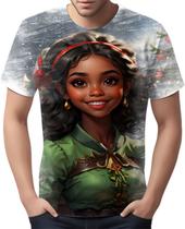 Camiseta Camisa Tshirt Natal Festa Elfa Negra Preta Duende 3
