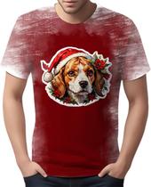 Camiseta Camisa Tshirt Natal Festas Beagle Cachorro Noel 1