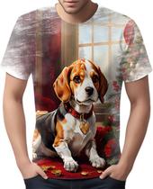 Camiseta Camisa Tshirt Natal Festas Beagle Cachorro Noel 2