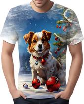 Camiseta Camisa Tshirt Natal Festas Cachorro Noel Neve 2