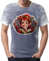 Camiseta Camisa Tshirt Natal Festas Elfo Duende Neve HD