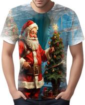 Camiseta Camisa Tshirt Natal Festas Papai Noel Trenó Neve 2 - Enjoy Shop