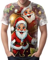 Camiseta Camisa Tshirt Natal Festas Papai Noel Trenó Neve 4