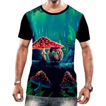 Camiseta Camisa Tshirt Natureza Cogumelos Psicodélica HD 12