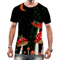 Camiseta Camisa Tshirt Natureza Cogumelos Psicodélica HD 2