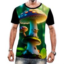Camiseta Camisa Tshirt Natureza Cogumelos Psicodélica HD 7