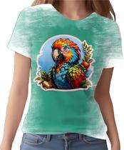 Camiseta Camisa Tshirt Sticker Arara Colorida Ave Natureza 3