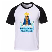 Camiseta camisa unissex nossa senhora Aparecida manto santa Camiseta camisa unissex nossa senhora Aparecida manto santa
