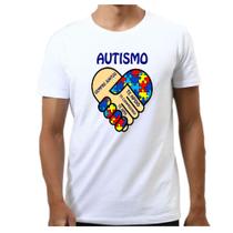 Camiseta camisa unissex pai mãe autismo autista