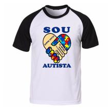 Camiseta camisa unissex sou autista espectro autismo