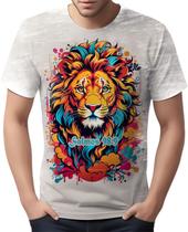 Camiseta Camisa Versiculo Leão de Judá Salmos Jesus Deus 1 - Enjoy Shop