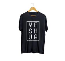Camiseta Camisa Yeshua Gospel jesus deus Masculina preto