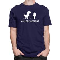 Camiseta Camisa You Are Offline T-rex Dinossauro Computação - Dking Creative