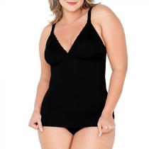 Camiseta Camisete Modeladora Sustentação Plus Size Romantic - Dilady