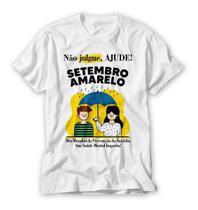 Camiseta Campanha Contra Suicidio Setembro Amarelo