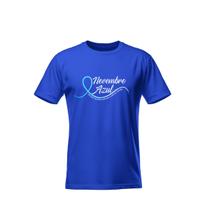 Camiseta Campanha Novembro Azul Malha Fria Antipilling Camiseta Campanha Novembro Azul Malha Fria Antipilling