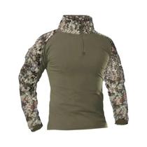 Camiseta Camuflada De Manga Longa Tática Ao Ar Livre Masculina, Camisa Militar De Combate, Caça,