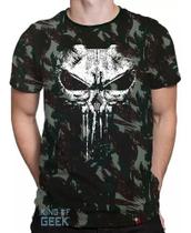 Camiseta Camuflada Punisher Caveira Justiceiro Envioimediato