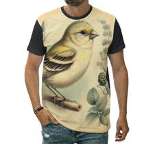 Camiseta Canário Amarelo Pássaro Animal Natureza Passarinho