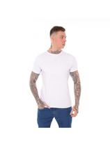 Camiseta Canelada Masculina Slim Estilo Americano Gringa