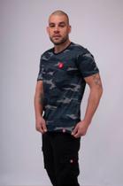 Camiseta Cannil camuflada azul Camiseta Cannil camuflada azul
