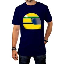 Camiseta Capacete Do Ayrton Senna Formula 1 F1 Corrida - Singular Personalização