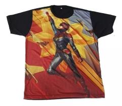 Camiseta Capitã Marvel Movie Filme Blusa Unissex H091 BM