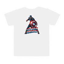 Camiseta Capitão América Camisa super herois blusa unissex infantil e adulto