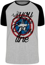 Camiseta Capitão América Escudo End Line Blusa Plus Size extra grande adulto ou infantil