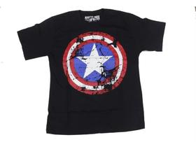 Camiseta Capitão America Escudo Logo Blusa Adulto Unissex Super Herói Mr1148 BM Camiseta Capitão America Escudo Logo Blusa Adulto Unissex Super Herói Mr1148 BM
